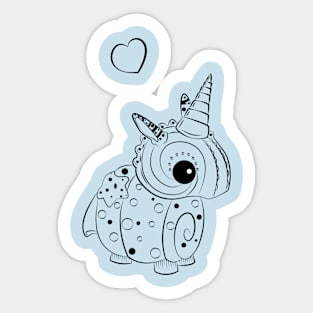 Shell Unicorn2 Sticker